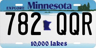 MN license plate 782QQR