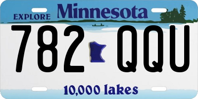 MN license plate 782QQU