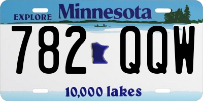 MN license plate 782QQW