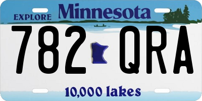 MN license plate 782QRA