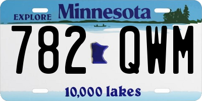 MN license plate 782QWM