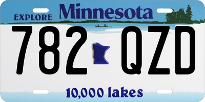 MN license plate 782QZD