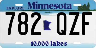 MN license plate 782QZF