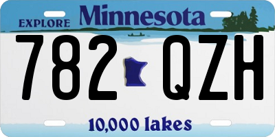 MN license plate 782QZH