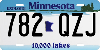 MN license plate 782QZJ
