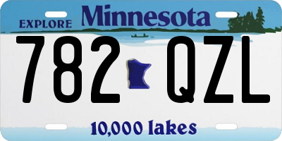 MN license plate 782QZL