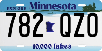 MN license plate 782QZO