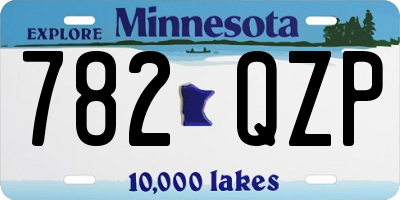 MN license plate 782QZP