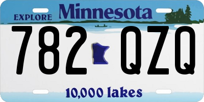 MN license plate 782QZQ