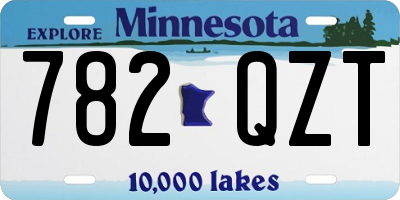MN license plate 782QZT