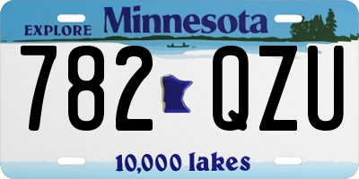 MN license plate 782QZU