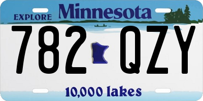 MN license plate 782QZY