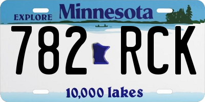 MN license plate 782RCK