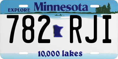 MN license plate 782RJI