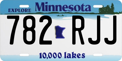 MN license plate 782RJJ