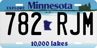MN license plate 782RJM