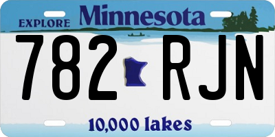 MN license plate 782RJN