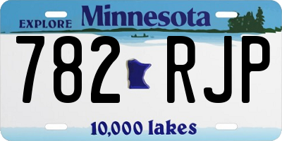 MN license plate 782RJP