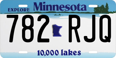 MN license plate 782RJQ