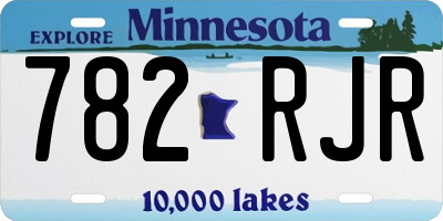 MN license plate 782RJR