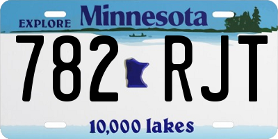 MN license plate 782RJT