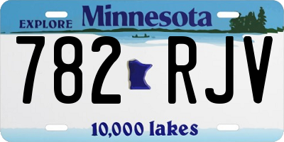 MN license plate 782RJV