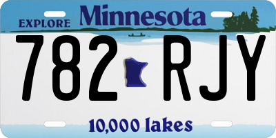 MN license plate 782RJY