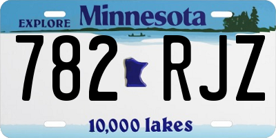 MN license plate 782RJZ
