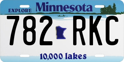 MN license plate 782RKC