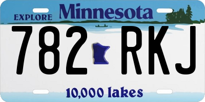 MN license plate 782RKJ