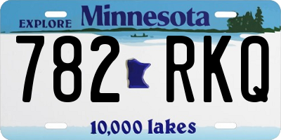 MN license plate 782RKQ