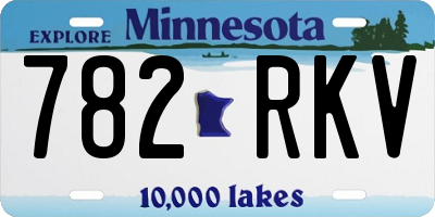 MN license plate 782RKV
