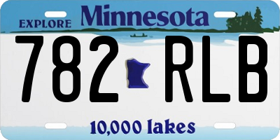 MN license plate 782RLB