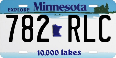 MN license plate 782RLC