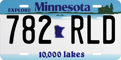 MN license plate 782RLD