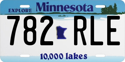 MN license plate 782RLE
