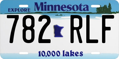 MN license plate 782RLF