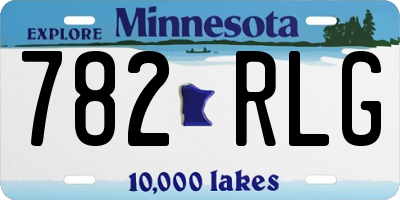 MN license plate 782RLG