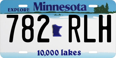 MN license plate 782RLH