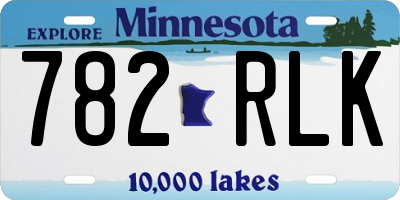 MN license plate 782RLK