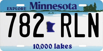 MN license plate 782RLN