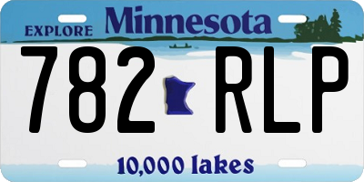 MN license plate 782RLP