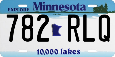 MN license plate 782RLQ