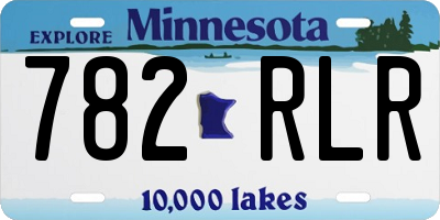 MN license plate 782RLR