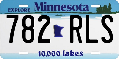 MN license plate 782RLS
