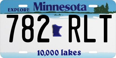 MN license plate 782RLT