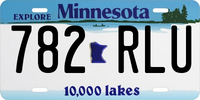 MN license plate 782RLU