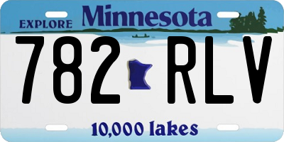 MN license plate 782RLV