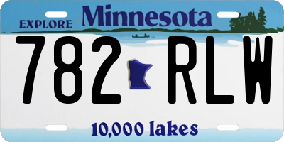 MN license plate 782RLW