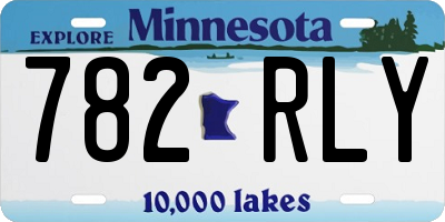 MN license plate 782RLY